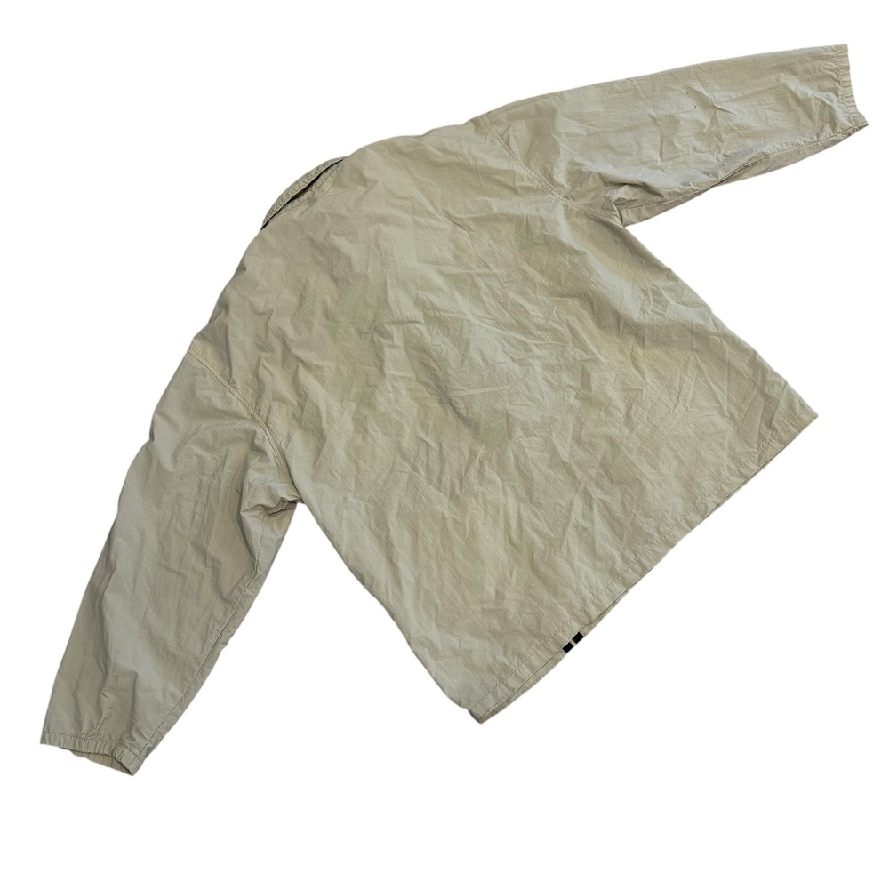 ASG Athletic USA Function VTG 90s XL Tan Nylon Windbreaker Jacket Stripe READ - Picture 14 of 16